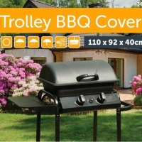 Husa de protectie pentru gratar BBQ, verde, 110 x 92 x 40 cm, MyGarden, 3671